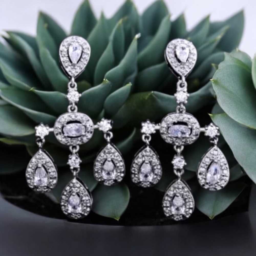 💍lab created Diamond drop earrings luxury
